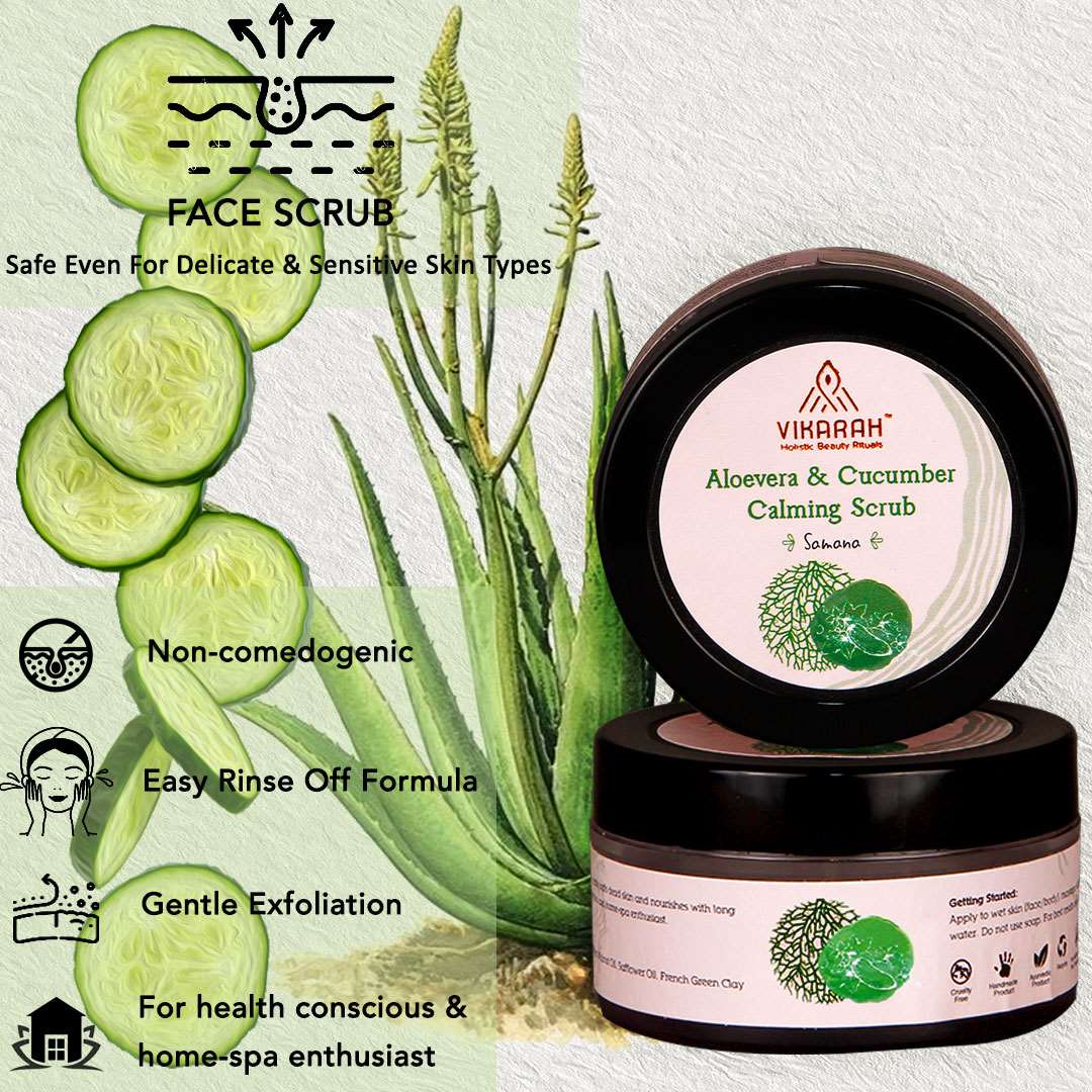 Aloevera And Cucumber Calming Scrub