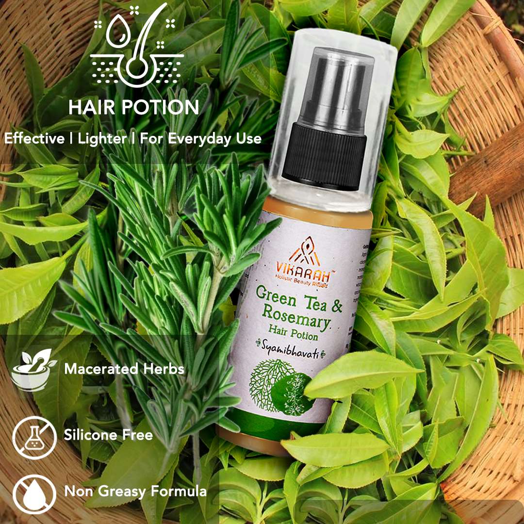 Green Tea and Rosemary Hair Potion