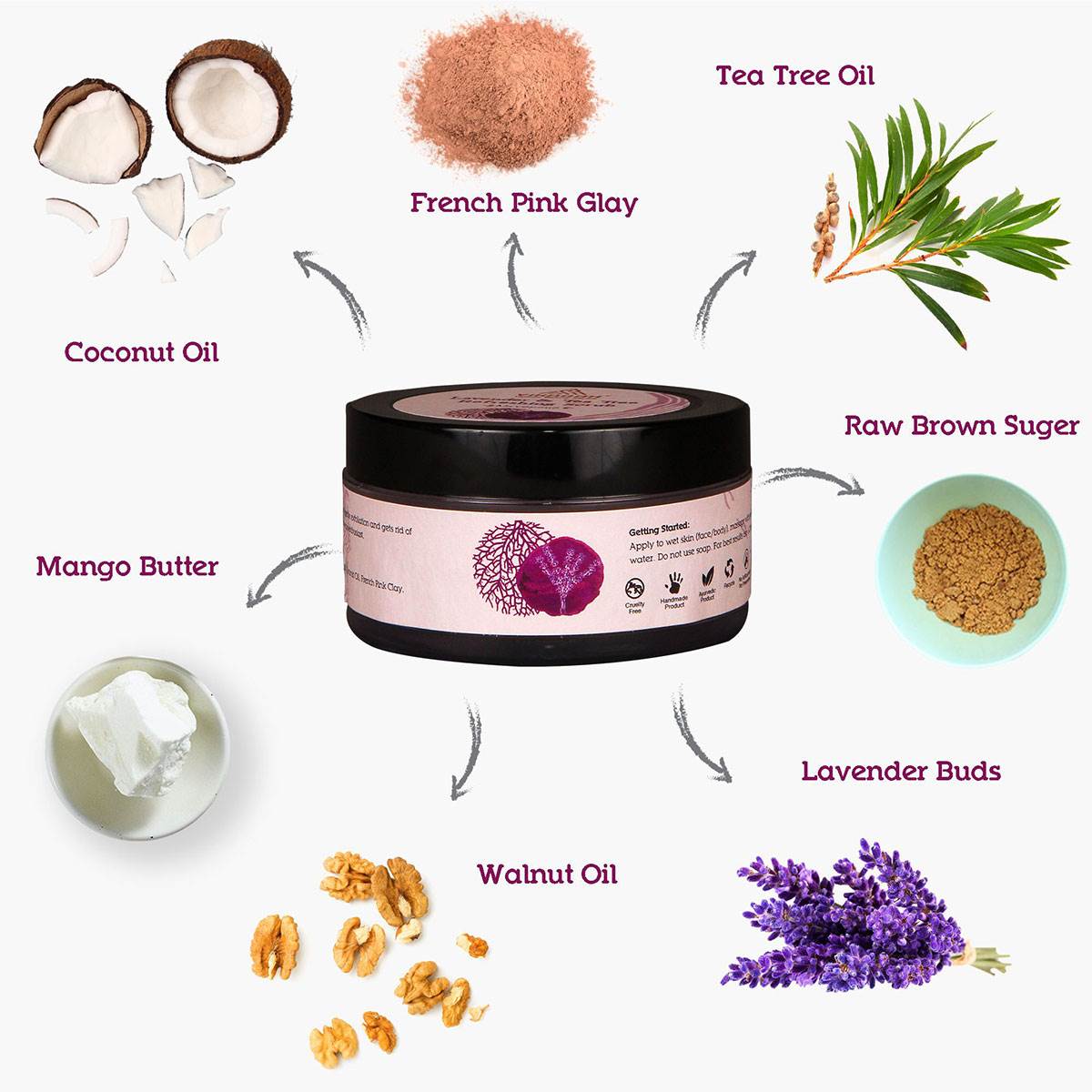 Lavender And Tea Tree Refreshing Scrub