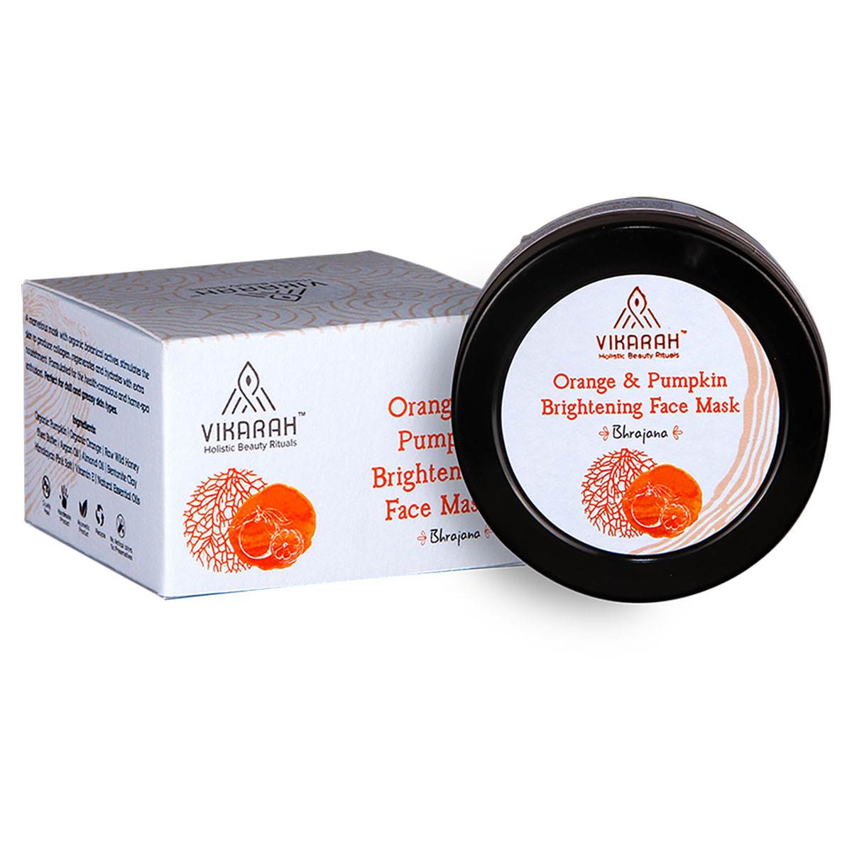 Orange And Pumpkin Brightening Face Mask