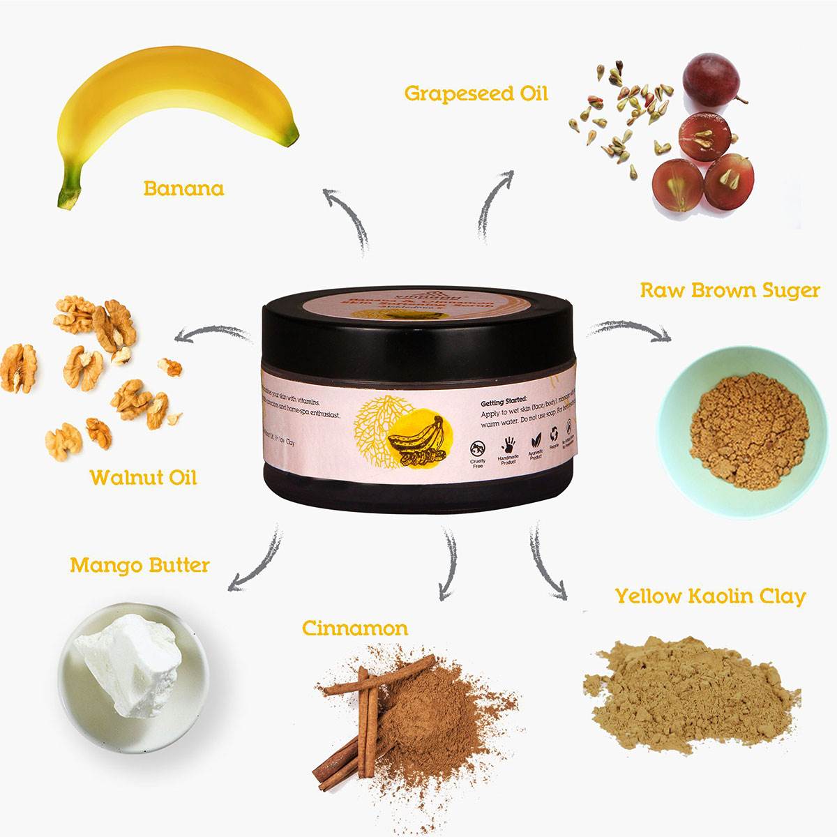 Banana And Cinnamon Skin Softening Scrub